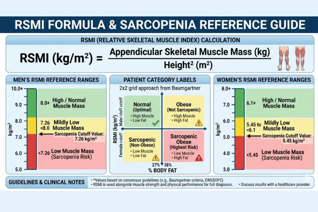 RSMI Formula & Sarcopenia Reference Guide